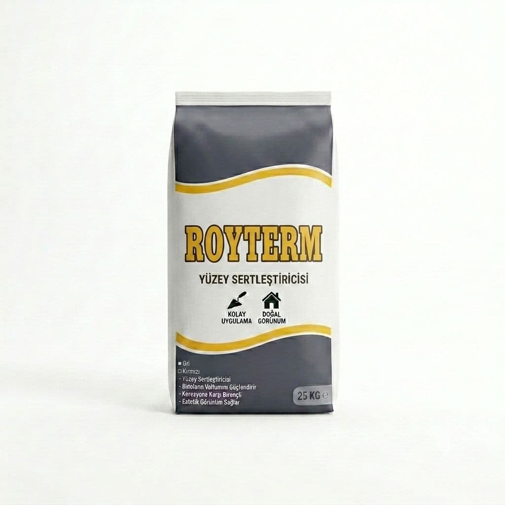 Royterm Yüzey Sertleştirici 25 kg torba — gri ambalaj